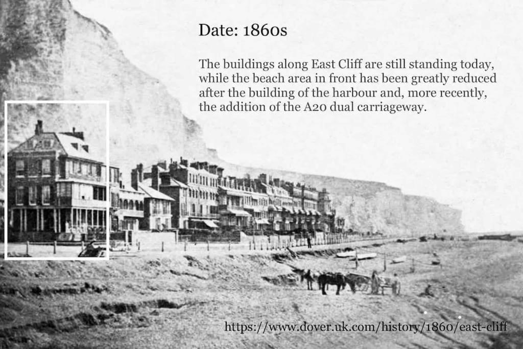 Flat 4 Marine Parade House, 1 East Cliff- Next To Dover Port, White Cliffs, Beach, Castle Extérieur photo