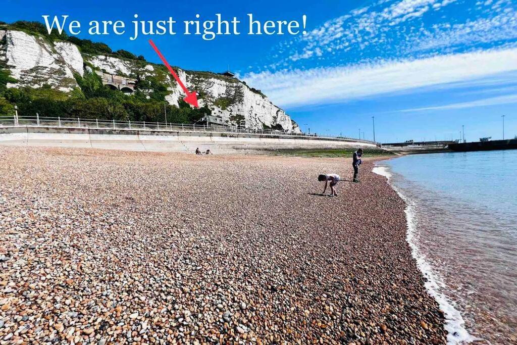 Flat 4 Marine Parade House, 1 East Cliff- Next To Dover Port, White Cliffs, Beach, Castle Extérieur photo